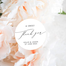 Load image into Gallery viewer, A Sweet Thank You Minimalist Style Wedding Thank You Stickers Favours Stickers