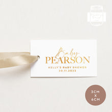 Load image into Gallery viewer, 20pcs Mini Gold Foiled Baby Shower Favour Tags Gift Tags