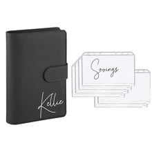 Load image into Gallery viewer, Personalised A6 Budget Planner Binder with 6 Zipper Inserts