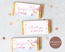 Load image into Gallery viewer, 8pcs Dreamy Unicorn Style Chocolate Wrapper, Aldi Chocolate Wrappers