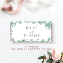 Load image into Gallery viewer, 8pcs Personalised Eucalyptus Style Chocolate Wrapper, Aldi Chocolate Wrappers, Minimalist Candy Bars Wrappers