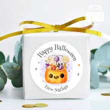Load image into Gallery viewer, Halloween Cute Pumpkin Style Favour Stickers, Halloween Stickers