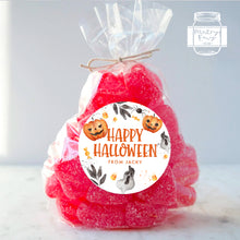 Load image into Gallery viewer, Halloween Watercolour Pumpkin Style Favour Stickers