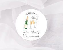 Load image into Gallery viewer, Hen Party Stickers Champagne Illustration Style Hens Night Party Favour Stickers