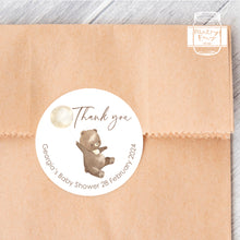 Load image into Gallery viewer, Cute Baby Bear Baby Shower Thank You Stickers Favour Stickers