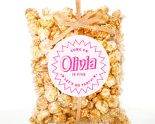 Load image into Gallery viewer, "Let's go Party!" Pink Girly Style Birthday Party Stickers