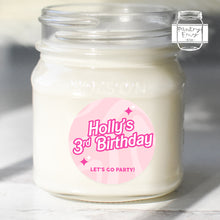 Load image into Gallery viewer, Retro Pink Girly Style Birthday Party Stickers