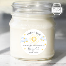 Load image into Gallery viewer, Cute Sunshine Style Thank You Stickers Kids Birthday Party Stickers