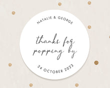 Load image into Gallery viewer, Thank You for Poppy By Minimalist Style Wedding Thank You Stickers Favours Stickers