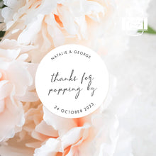 Load image into Gallery viewer, Thank You for Poppy By Minimalist Style Wedding Thank You Stickers Favours Stickers