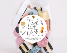 Load image into Gallery viewer, Halloween Trick or Treat Style Favour Stickers, Halloween Stickers