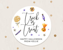 Load image into Gallery viewer, Halloween Trick or Treat Style Favour Stickers, Halloween Stickers