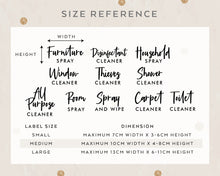 Load image into Gallery viewer, Spray Bottle Label Decal - Hexton Style