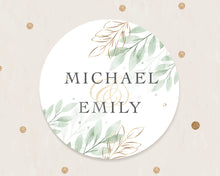 Load image into Gallery viewer, Greenery Leaf Style Wedding Stickers