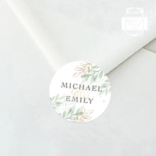Load image into Gallery viewer, Greenery Leaf Style Wedding Stickers