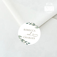 Load image into Gallery viewer, Greenery Style Wedding Stickers