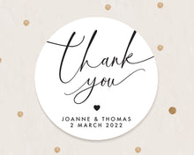 Load image into Gallery viewer, Elegant Minimalist Style Wedding Thank You Stickers
