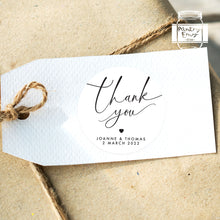Load image into Gallery viewer, Elegant Minimalist Style Wedding Thank You Stickers
