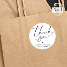 Load image into Gallery viewer, Elegant Minimalist Style Wedding Thank You Stickers