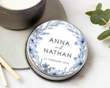 Load image into Gallery viewer, Watercolour Blue Floral Style Wedding Thank You Stickers