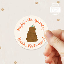 Load image into Gallery viewer, Animal Style Birthday Party Stickers