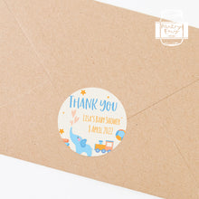 Load image into Gallery viewer, Cute Elephant Baby Shower Thank You Stickers Favour Stickers