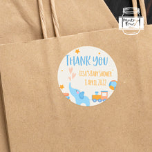 Load image into Gallery viewer, Cute Elephant Baby Shower Thank You Stickers Favour Stickers