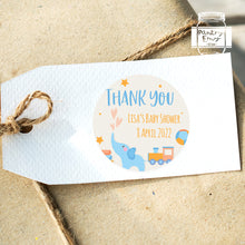 Load image into Gallery viewer, Cute Elephant Baby Shower Thank You Stickers Favour Stickers
