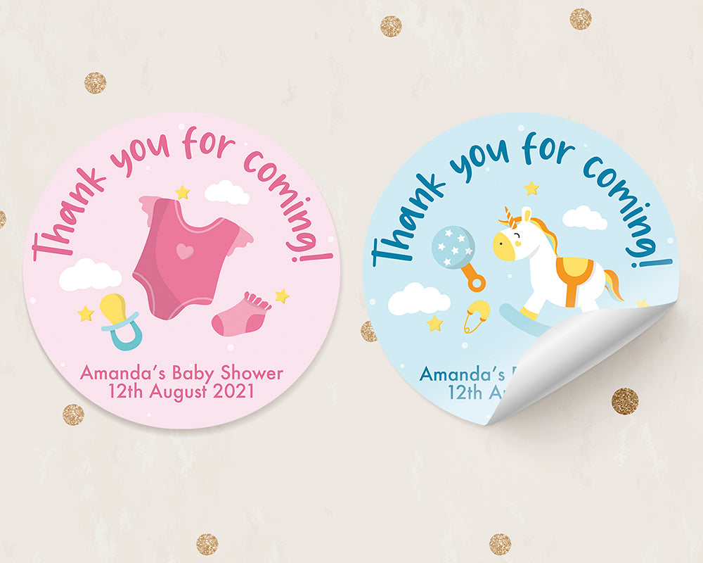 Cute Baby Shower Thank You Stickers Pantry Envy