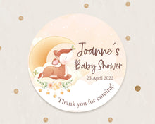 Load image into Gallery viewer, Cute Deer Baby Shower Thank You Stickers Favour Stickers
