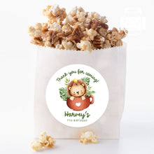 Load image into Gallery viewer, Watercolour Baby Lion King Kids Birthday Party Stickers Favour Bag Stickers Candy Bag Stickers