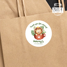 Load image into Gallery viewer, Watercolour Baby Lion King Kids Birthday Party Stickers Favour Bag Stickers Candy Bag Stickers