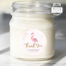 Load image into Gallery viewer, Watercolour Flamingo Style Thank You Stickers Baby Shower Party Thank You Stickers Favour Stickers