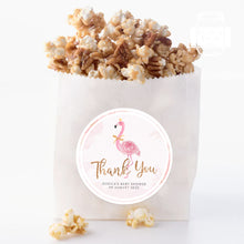 Load image into Gallery viewer, Watercolour Flamingo Style Thank You Stickers Baby Shower Party Thank You Stickers Favour Stickers