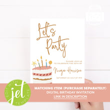 Load image into Gallery viewer, Birthday Cake Style Birthday Party Stickers Favour Stickers