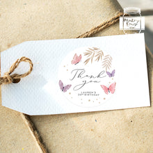 Load image into Gallery viewer, Butterfly Watercolour Style Birthday Party Stickers