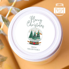 Load image into Gallery viewer, Personalised Christmas Watercolour Snowball Illustration Style Gift Stickers Present Stickers