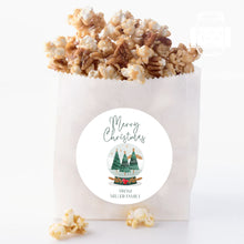 Load image into Gallery viewer, Personalised Christmas Watercolour Snowball Illustration Style Gift Stickers Present Stickers