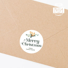 Load image into Gallery viewer, Christmas Stickers Custom Merry Christmas Present Stickers Greenery Stickers Gift Stickers