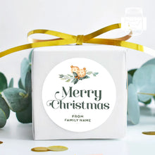 Load image into Gallery viewer, Christmas Stickers Custom Merry Christmas Present Stickers Greenery Stickers Gift Stickers