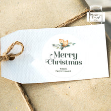 Load image into Gallery viewer, Christmas Stickers Custom Merry Christmas Present Stickers Greenery Stickers Gift Stickers