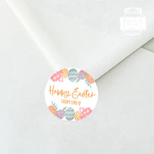 Load image into Gallery viewer, Personalised Colourful Easter Egg Happy Easter Gift Stickers