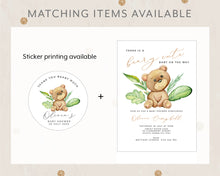 Load image into Gallery viewer, Cute Bear Style Baby Shower Printable Invitation Template, Print It Yourself Beary Cute Baby Shower Invite, Invitation Template