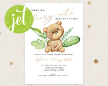 Load image into Gallery viewer, Cute Bear Style Baby Shower Printable Invitation Template, Print It Yourself Beary Cute Baby Shower Invite, Invitation Template
