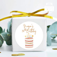 Load image into Gallery viewer, Birthday Cake Style Birthday Party Stickers Favour Stickers