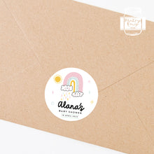 Load image into Gallery viewer, Cute Rain Cloud Baby Shower Thank You Stickers Favour Stickers