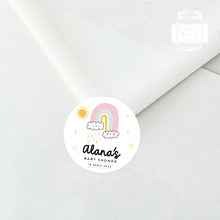 Load image into Gallery viewer, Cute Rain Cloud Baby Shower Thank You Stickers Favour Stickers