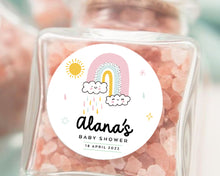 Load image into Gallery viewer, Cute Rain Cloud Baby Shower Thank You Stickers Favour Stickers