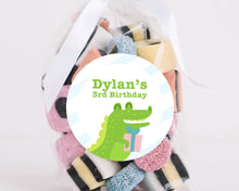 Load image into Gallery viewer, Cute Crocodile Kids Birthday Party Stickers