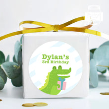 Load image into Gallery viewer, Cute Crocodile Kids Birthday Party Stickers